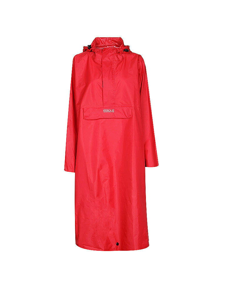 PRO-X ELEMENTS Erwachsenen Poncho Arosa rot | XS/S